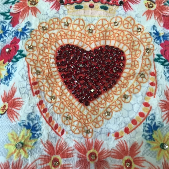 colorful summer evening dress - Picture 3 of 5